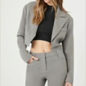 Crop blazer
